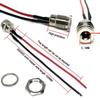 5.5 * 2.1 5.5*2.5mm With Cable Wired DC Power Female DC Socket High Current All Metal Male Female Power Plug Connector