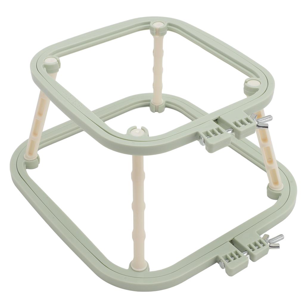 Double Layer Embroidery Frame Stitch Hoop Stand Adjustable Integrated ABS Needlework Holder Tool