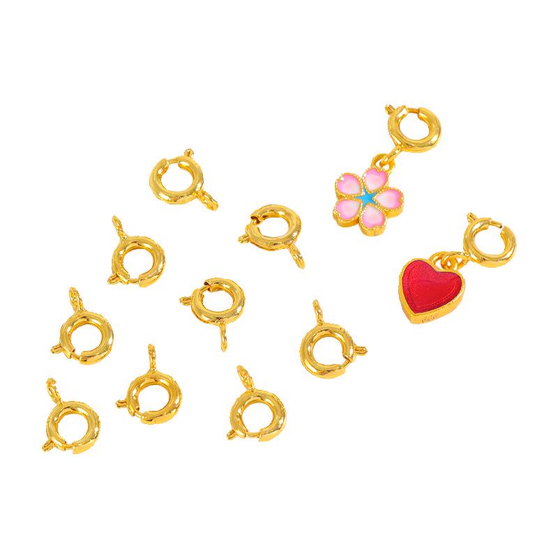 24K Gold Universal Spring Bracelet & Necklace Connector Clasp DIY Accessory