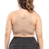 Women Solid Color Posture Bras Front Closure Bras With Back Support Full Coverage Wireless Bras Adjustable