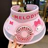 Cappello ventilato estivo per bambini USB Ricaricabile simpatico cartone animato cappello da sole a tesa aperta per ragazzi e ragazze con protezione UV
