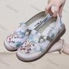 Women's Flats 2025 Spring Breathable Lightweight Comfortable Embroidery Casual Shoes Vintage Slip On Vulcanized Shoes