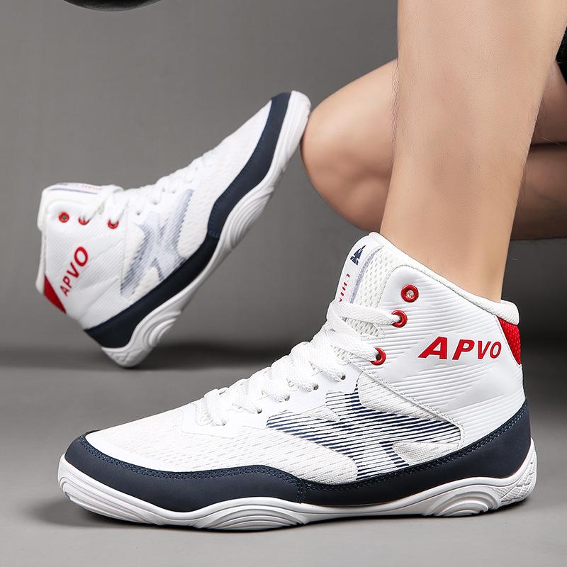 

Adult men s and women s professional boxing shoes, wrestling sanda shoes, fighting shoes, professional competition training shoes, spot straight hair 44