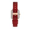 Oui & Me Harmonie Red Recycled Leather Strap Silver Dial Quartz ME010384 Women's Watch