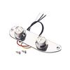 2 Way Guitar Control Plate Wire Loaded Prewired Control Plate with 2 Way Switches Electric Guitar Part Replacement