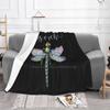 Sassenach Dragonfly New Arrival Fashion Leisure Warm Flannel Blanket Sassenach Dragonfly Outlander Highlander Scottish Irish