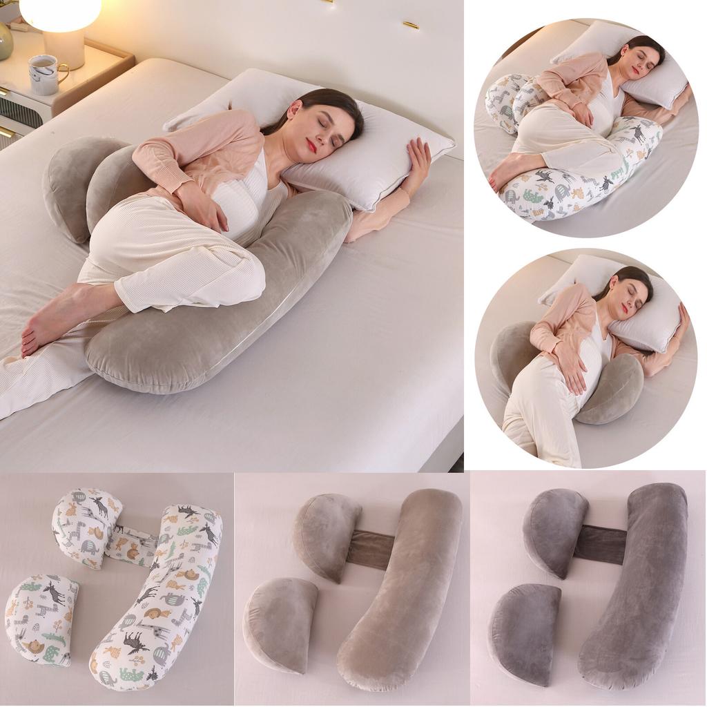 Velvet Pregnancy Pillow Detachable Pillowcase Can Support Buttocks And Legs