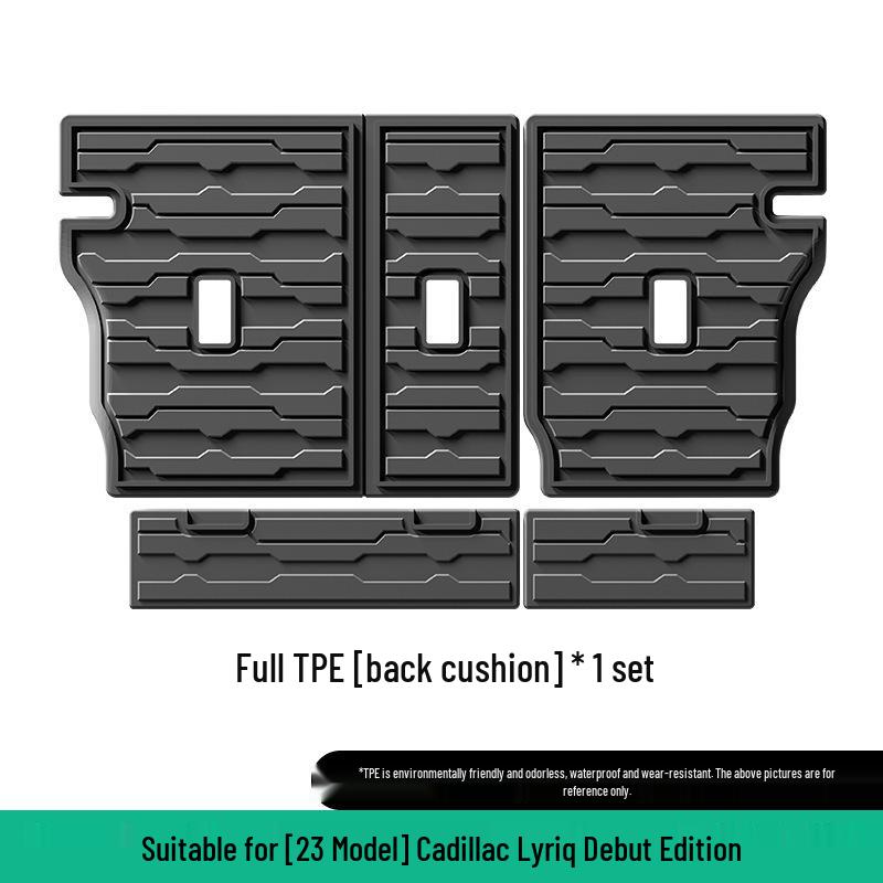 23-25 Cadillac XT5/Lyriq Eco-Friendly TPE Trunk & Seat Back Mat Black