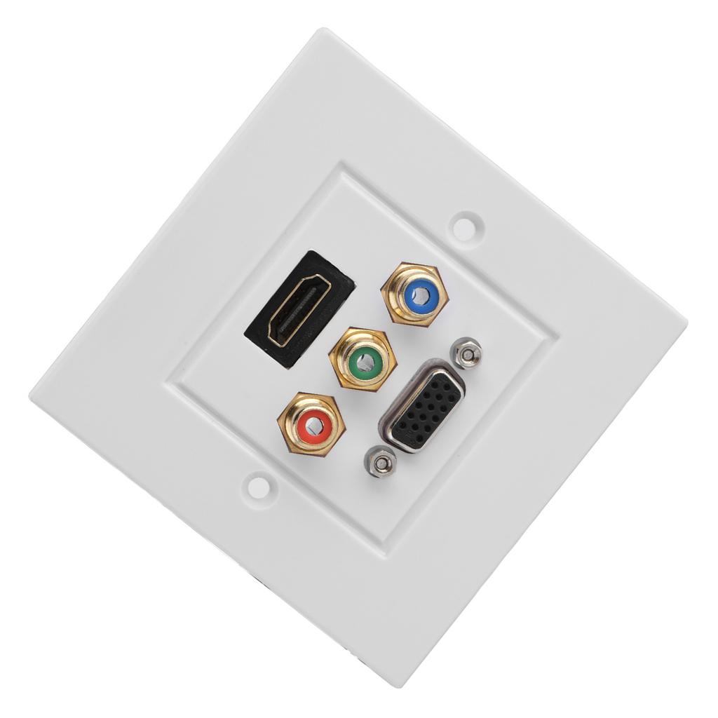 HDMI VGA 3RCA Threeinone Integrated Multimedia Wall Panel Audio Video Socket