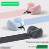 New Portable U-Shaped Memory Foam Pillow with Fleece Cover Airplane Neck Support Travel Pillow for Comfortable Sleep On-the-go