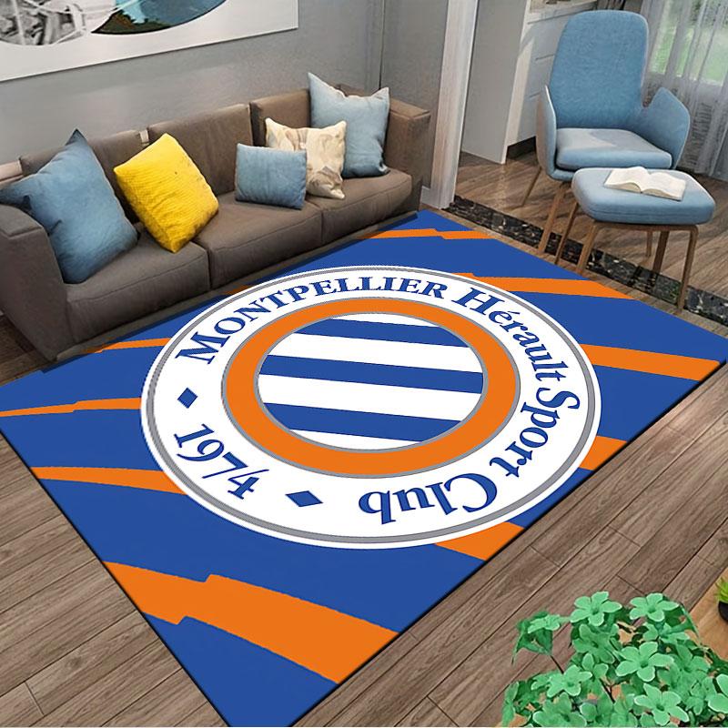 Montpellier 1974 Logo Carpet suitable as a non-slip mat for the living room or bedroom sofa