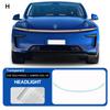 For Tesla Model Y Juniper Model Y 2025 2026 TPU Car Headlight RearView B Pillars Film Paint Protection Anti-scratch Accessories