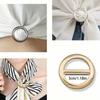 Multifunctional Metal Scarf Clips - Elegant Fashion Accessories, Versatile Styling Clips for Fixing Short Sleeve or Dress Shirts