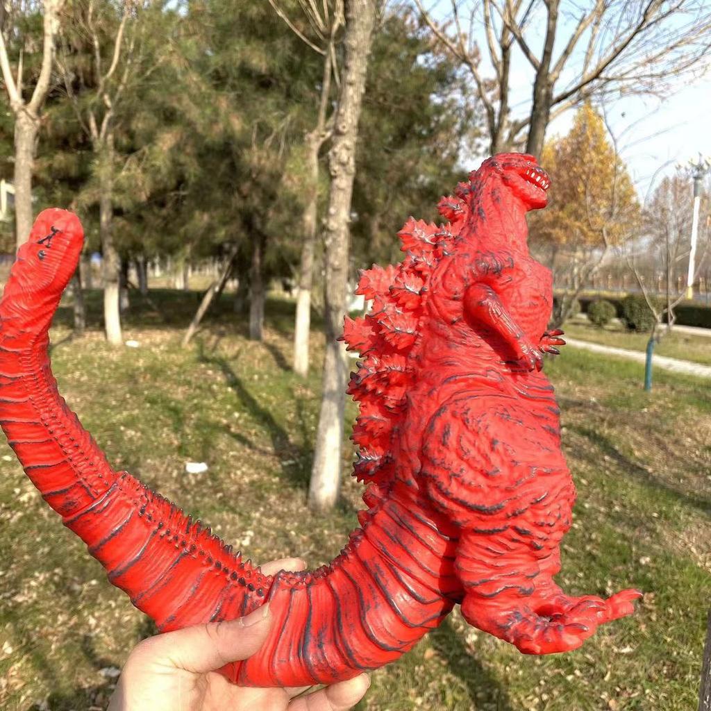 24cm Godzilla King of Monsters Runaway Mechanical Red lotus Planet Godzilla Action Figure Collection Model Toy Kid Birthday Gift
