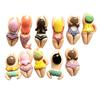 Schwimm-Athlet Magnet 6/11 Stück 3D Figur Kühlschrankmagnet Cartoon Bikini Frauen Küche Dekoration