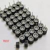 20Sets 1/64 Alloy Car Model Wheels TE37 Mini Wheel with Textured Tire Tyres Spare Parts Diameter 11mm