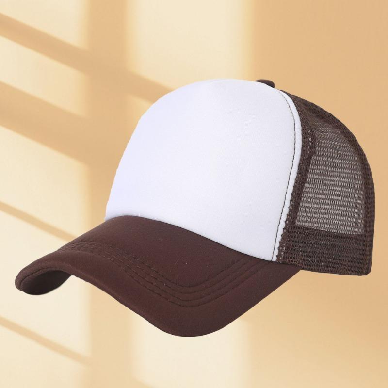 Sponge mesh cap embroidered baseball cap summer shading sun protection breathable
