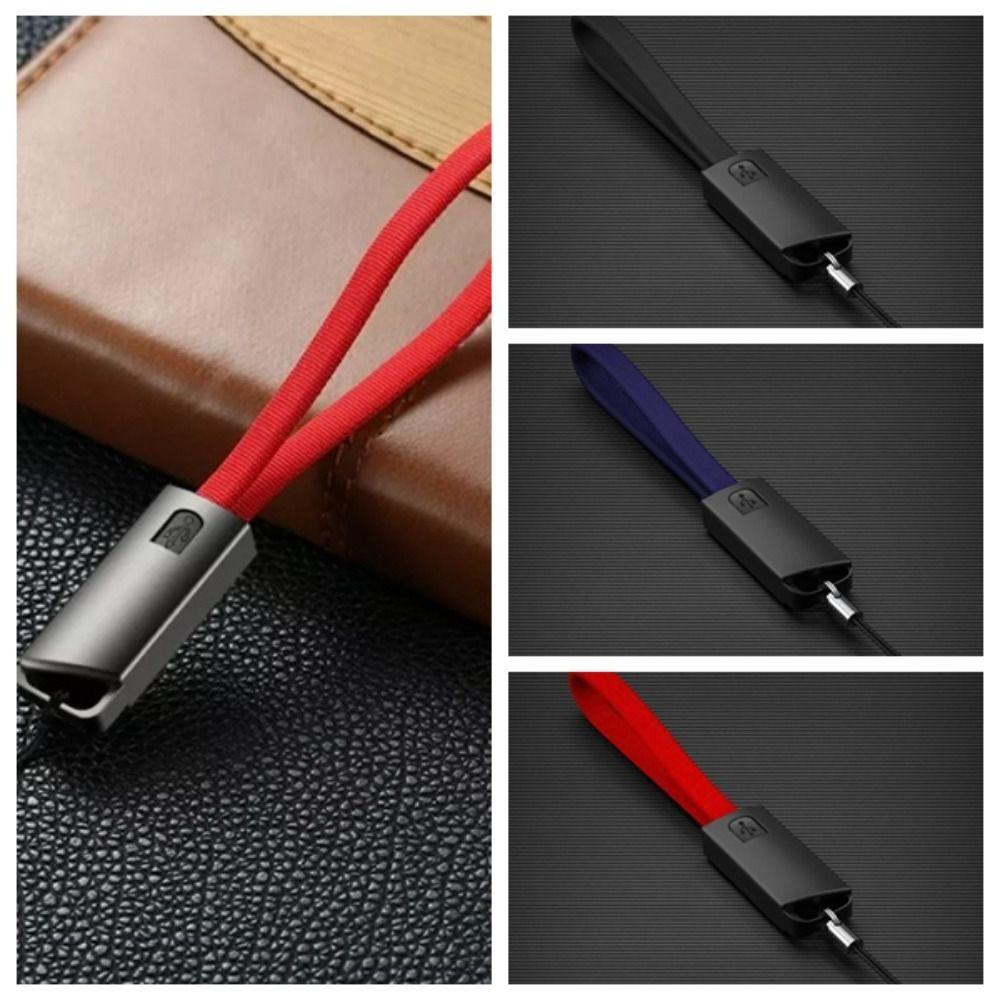 

Fast Charging Lanyard 2.4A Fast Charging Cable Lanyard Keychain Type C Charger Cable Data Transfer