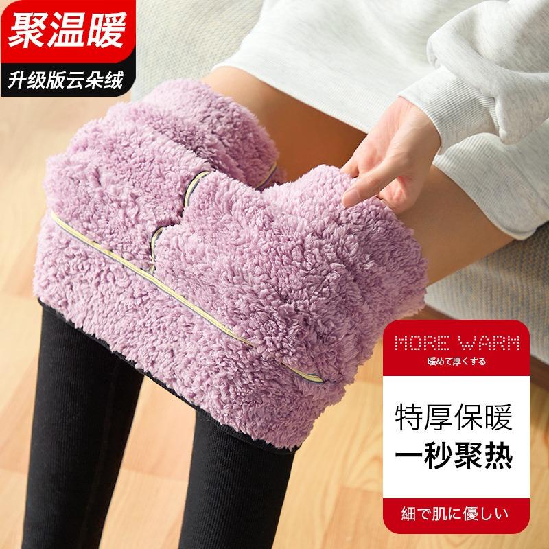 Customized Cloud Velvet Leggings for Women's Outer Wear, Velvet Thickened High-waisted Cotton Pants, Extra Thick Large-size Thermal Pants.