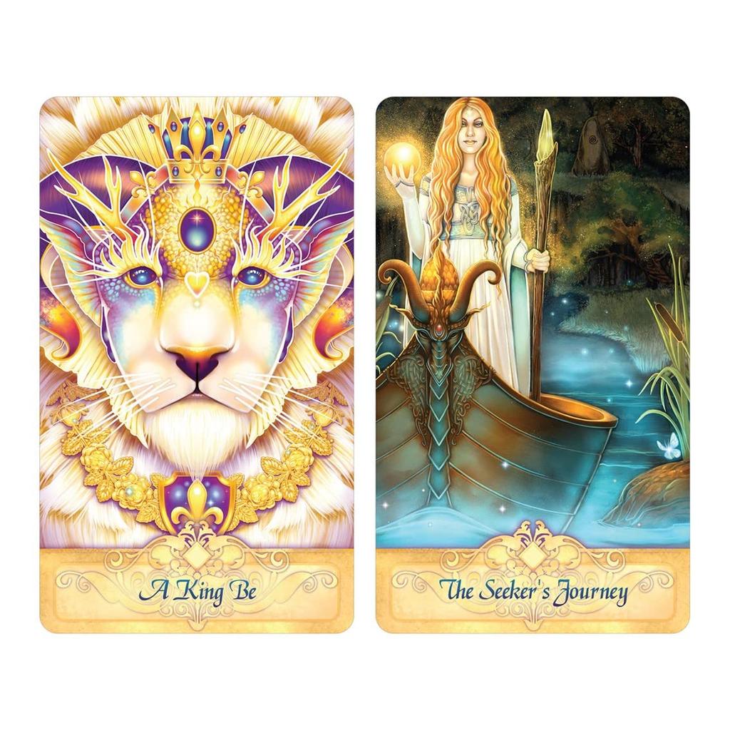 Kancharo Oracle Cards, 55-Piece Set, Tarot Card Reading [Seeker Oracle], Includes Japanese Oracle Card Basic Instructions & Pouch (Authentic)