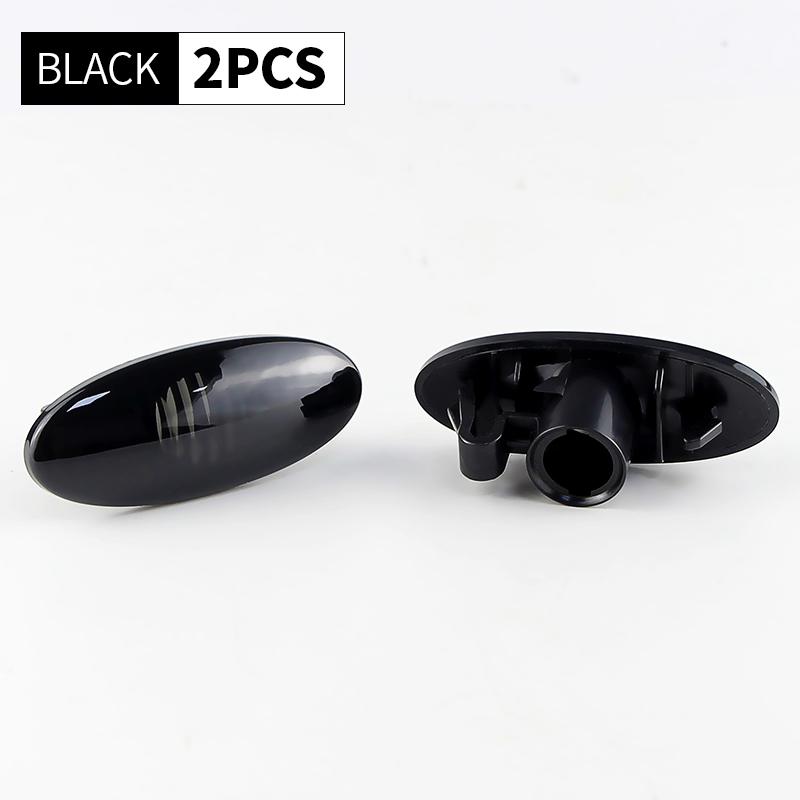 2PCS For Mercedes-Benz Smart Fortwo/Forfour 453 2015-2019 Car Turn Signal Side Fender Marker Light Lamp Cover Shell Left&Right 2PCS Smoke Shell