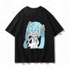 Adult Childrens Hatsune Miku Multiform Character Collage Cotton Subculture Personalized Tshirt Unisexs Shirts Women Tshirts