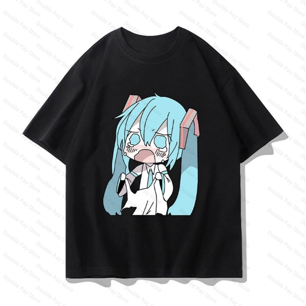 Adult Childrens Hatsune Miku Multiform Character Collage Cotton Subculture Personalized Tshirt Unisexs Shirts Women Tshirts