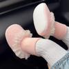 Plush Baby Shoes 0-1 Year, Soft Sole, Warm, Anti-Drop, for 6-12 Months, Spring/Autumn/Winter