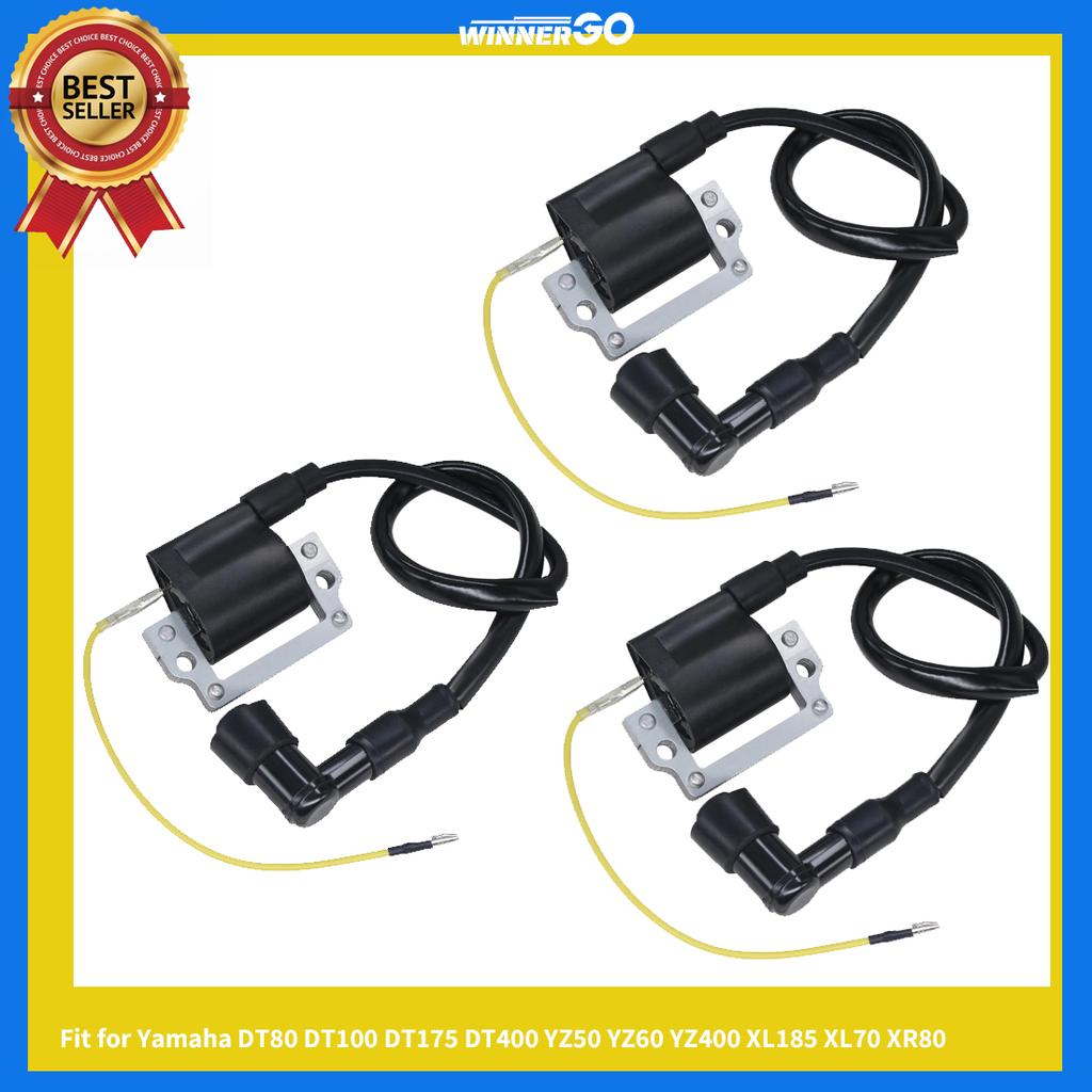 Zündspulen-Baugruppe mit Stecker Aftermarket-Teile Passend für Yamaha DT80 DT100 DT175 DT400 YZ50 YZ60 YZ400 XL185 XL70 XR80 Dirt Pit