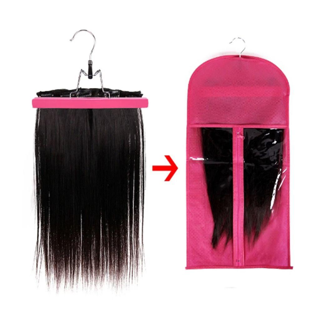 Dustproof Hair Extension Storage Bag 60cm Wig Packing Bags Portable Wig Organizer  Hair