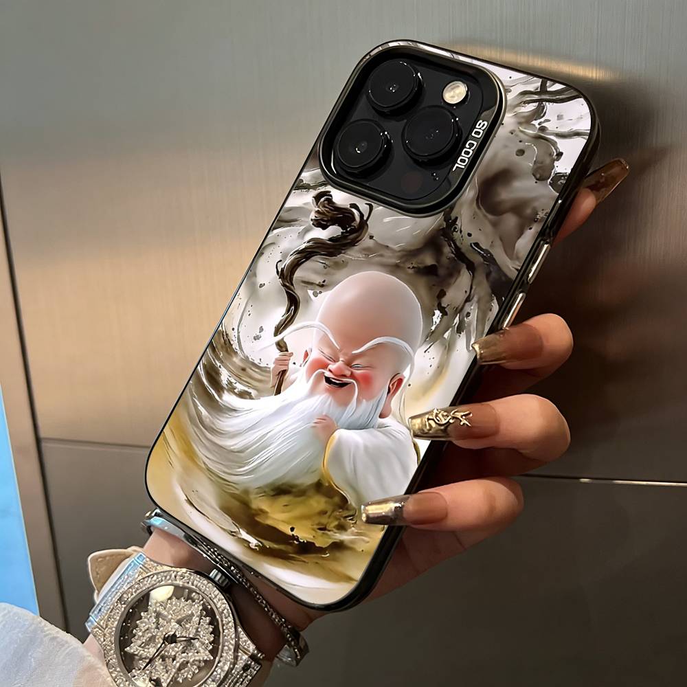 H-O-T-Ne-zha Phone Case For IPhone17  16 11 12 13 14 15 16 Pro Max Plus Cover Colored Silver Funda Bumber