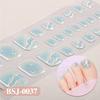 3D Waterproof Semi Cured UV Gel Toe Stickers for Nail Art-Luxurious Style Easy Apply