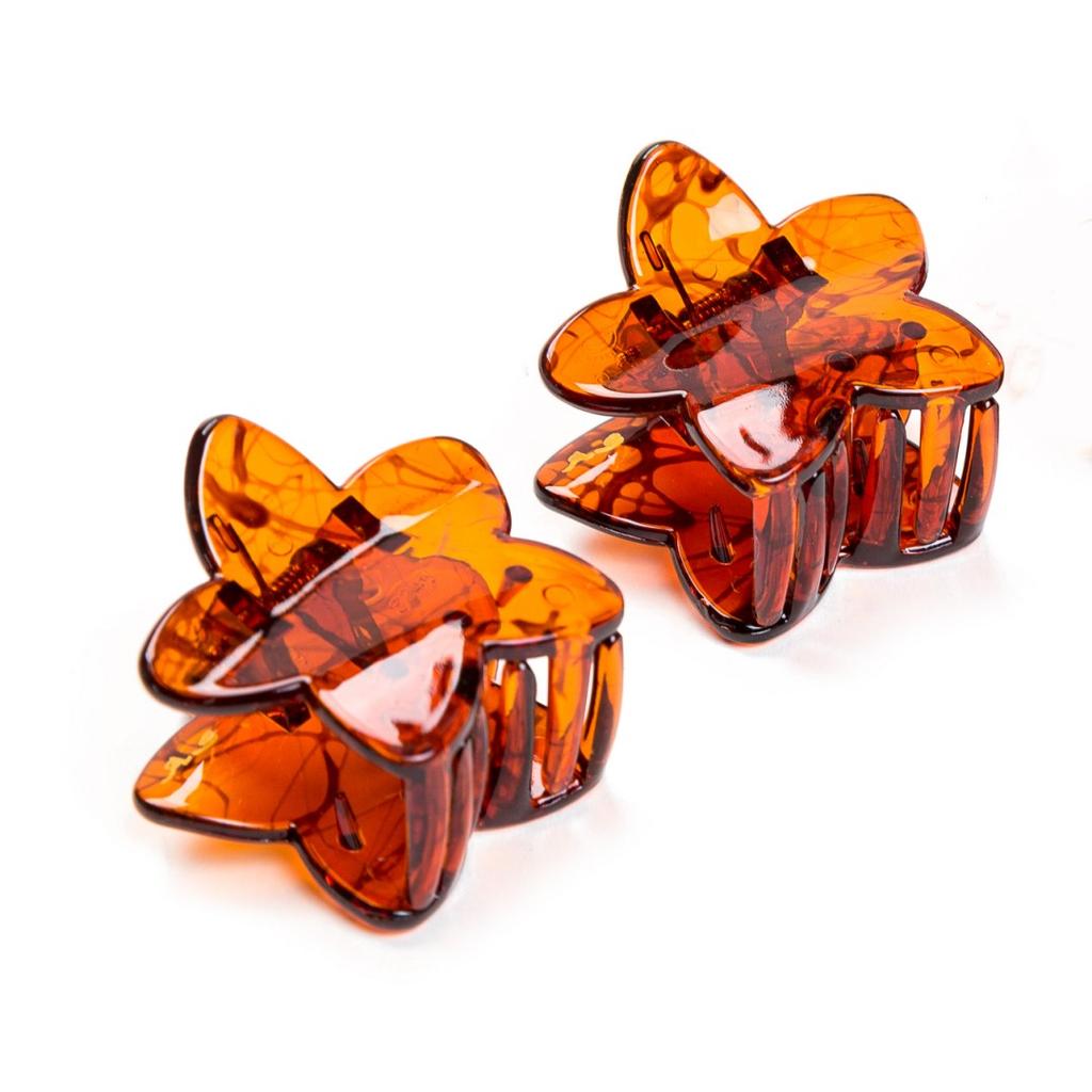 4cm Long 2pcs  Fancyin Colorful Triangle Small Hair Claws Crab Cat Ear Headwear for Women Colorful Hairclip Hair Accessories