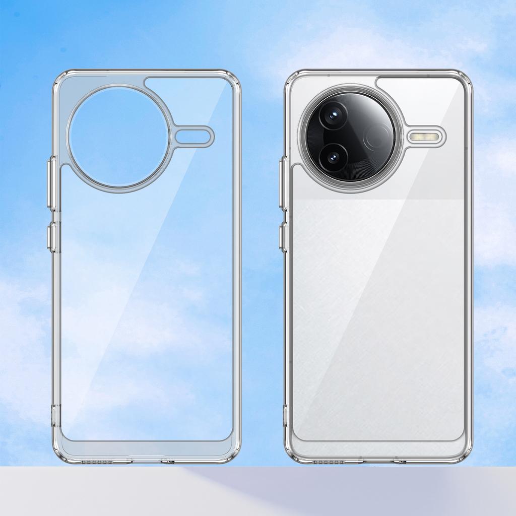 WANLONFENG MF Series for Xiaomi Poco F7 Pro 5G/Redmi K80 5G Case TPU Acrylic Clear Phone Cover with Tempered Glass Film
