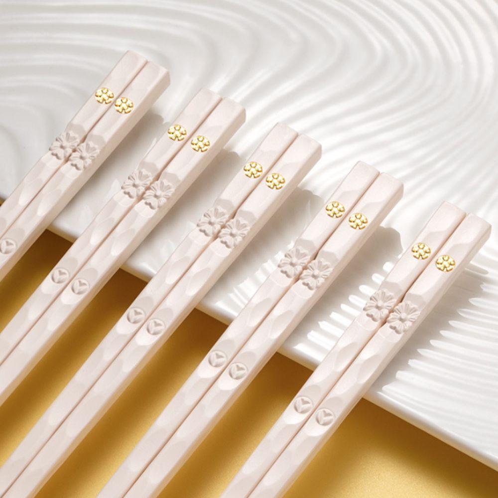 5 Pairs Reusable Chinese Chopsticks Set Plastic Dining Chopsticks Sushi Chopsticks  Restaurant
