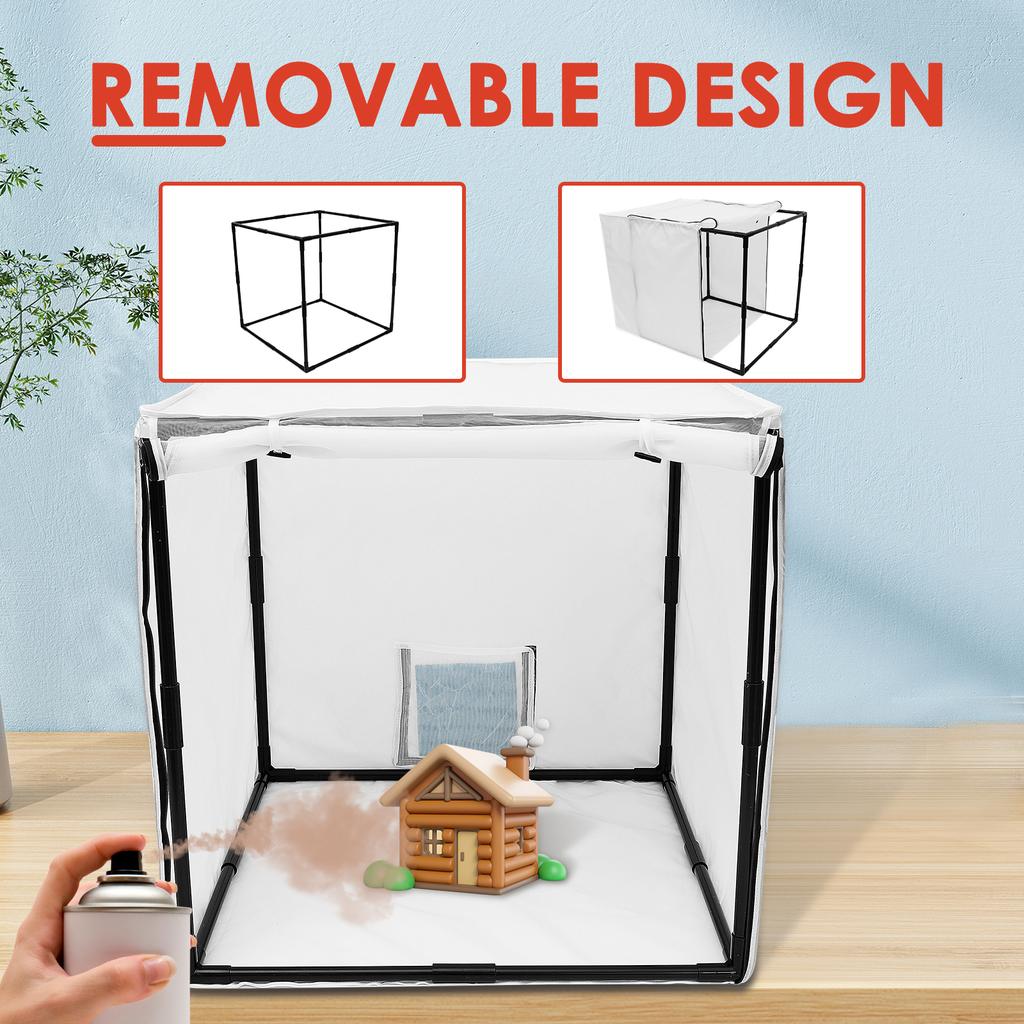 15/29,5 palce Stříkací kabina na airbrush Barvy Stříkací kabina Přenosná Odnímatelná Kabina na stříkání modelů Stříkací kabiny pro DIY projekty