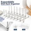 Stainless Expandable Kitchen Storage Rack, Multifunctional Shelf for Cabinet, Countertop, Pantry
