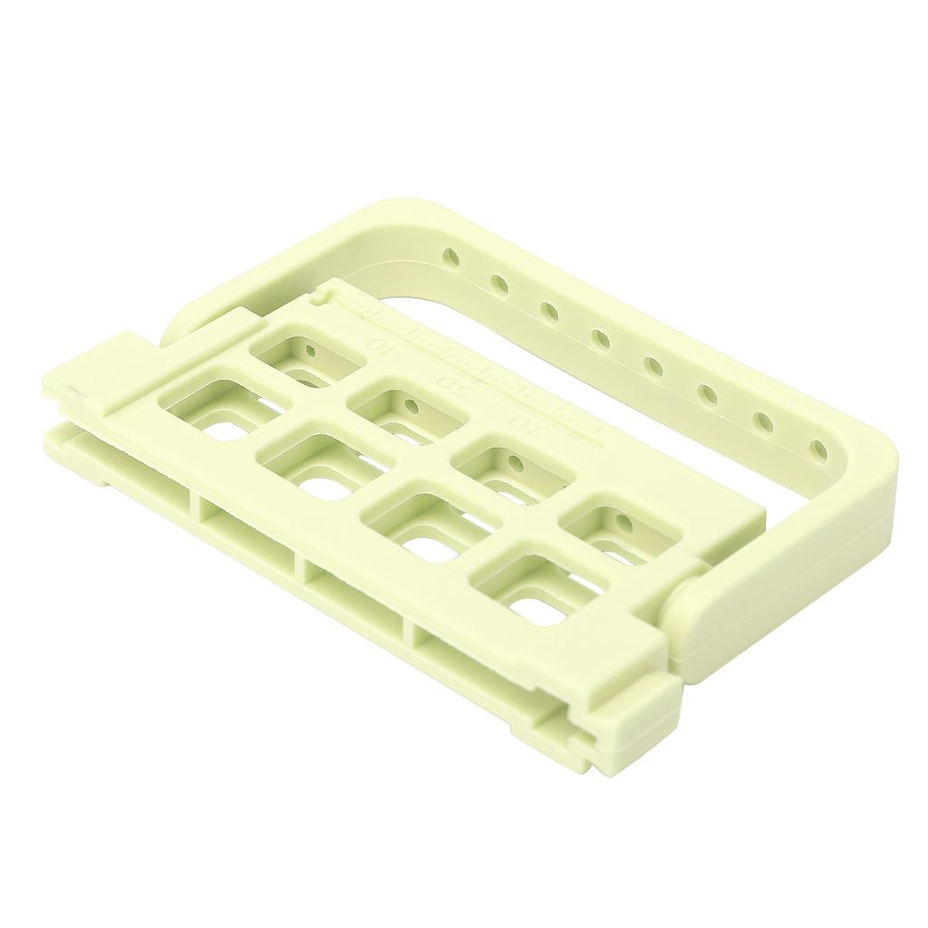 8 otvorů Držák endodontických pilníků Stojan na zubní vrtáčky Zubní příslušenství Světle žlutý