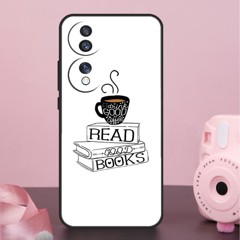 

Чехол Книги и Кофе для Honor Magic 8 Pro 5 6 7 Pro Win X9a X9b X9c X9d X8b X8c 50 70 90 200 400 Lite Обложка Honor Magic5 Pro