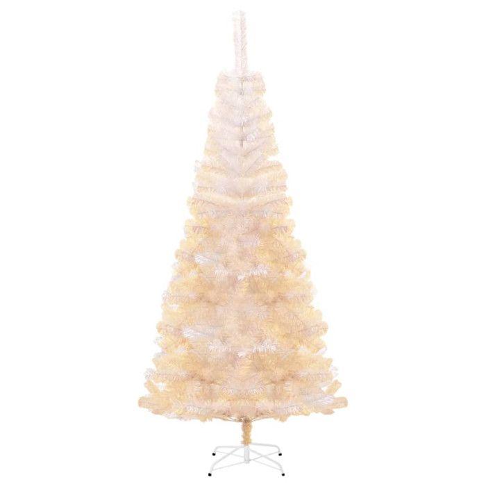 VidaXL Artificial Christmas Tree Iridescent Tips White 240 Cm PVC 344637