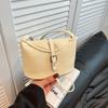 2025 new woven pattern small bag women's Sen Meng underarm handbag light luxury niche shoulder bag bucket bag