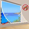 DTGJ Magnetic Screen Windows Mosquito Net Customized size white Invisible Fiberglass Mesh Air Tulle Anti insect fly Curtains