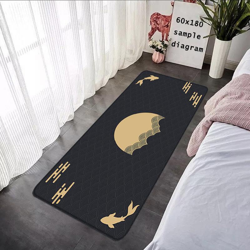 Celestial Moon Phase Carpet Mat Rug - Sun Star Pattern Home Decoration for Bedroom Living Room Decor Carpets for Living Room