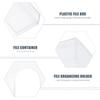 Superposable Document Box A4 Paper Holder Heavy Duty Tasteless Plastic File Organizer for Certificates Magazines Files Desktop