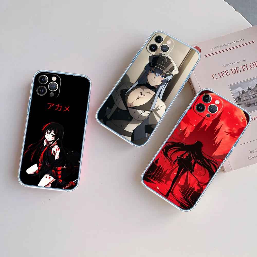 LO8 Anime Esdeath Soft Shell Transparent Phone Case for Samsung Galaxy A04 A04S A14 A23 A34 A54 M23 M33 M52 M53