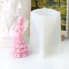 Flexible Silicone Mold Handmade Scented Candle Mould Flower Dress Girl Aromatherapys Jewelry Mold Home Decorations