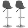 Day and Night - Day and Night Kitchen Stools 2 Units Dark Gray Fabric