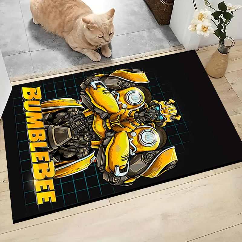 1Pc Transformers Optimus Prime Statue Carpet Rug Customizable Soft Washable Antislip Home Living Room Sofa Mats Personalized Rug 091782