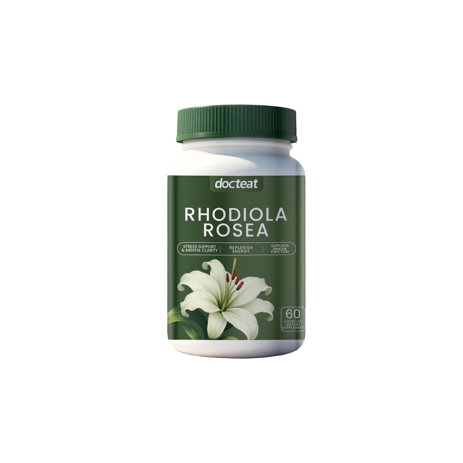 Capsules de Rhodiola DOCTEAT: Équilibrer les Émotions & Booster le Bonheur