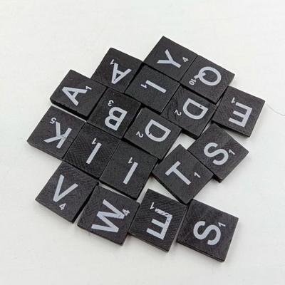 100 Stück Englische Buchstaben Alphabet Holzwürfel Blöcke Kinderspiel Pädagogisches Spielzeug